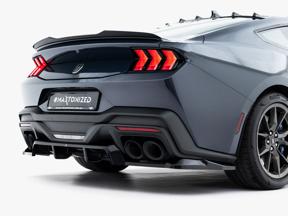 Maxton Design Rear Splitter (Vertical Bars) Ford Mustang Dark Horse Mk7 - FO-MU-7-DH-RD1G+RD2G - Image 4