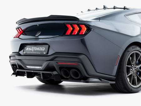 Maxton Design Rear Splitter (Vertical Bars) Ford Mustang Dark Horse Mk7 - FO-MU-7-DH-RD1G+RD2G - Image 4