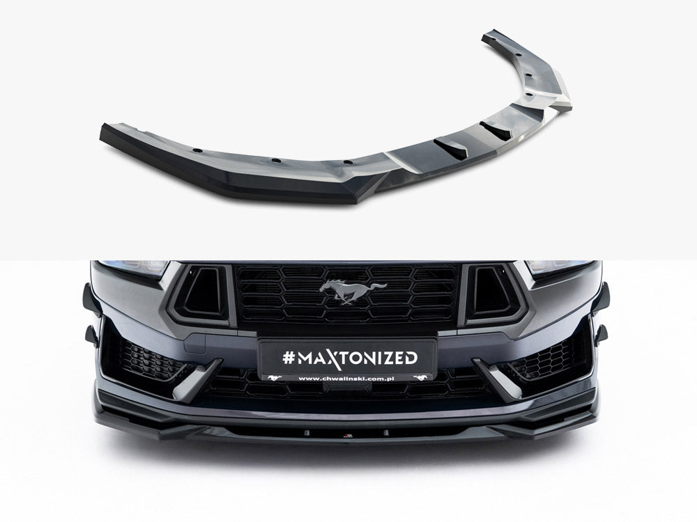 Maxton Design Front Splitter V.2 Ford Mustang Dark Horse Mk7 - FO-MU-7-DH-FD2G - Image 1