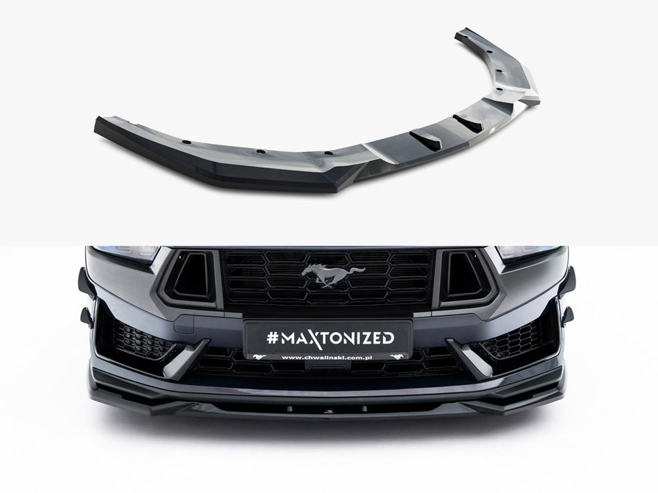 Maxton Design Front Splitter V.2 Ford Mustang Dark Horse Mk7 - FO-MU-7-DH-FD2G - Image 1