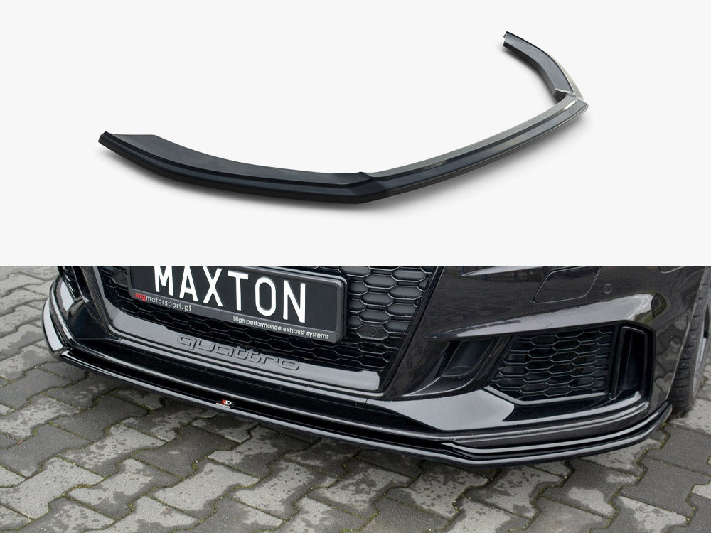 Maxton Design Front Splitter V.2 Audi RS3 Sportback 8V Facelift - AU-RS3-8VF-FD2G - Image 1