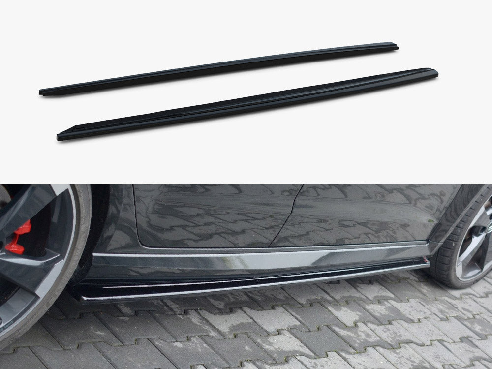 Maxton Design Side Skirt Diffusers Audi RS3 Sportback 8V Facelift - AU-RS3-8VF-SD1G - Image 1