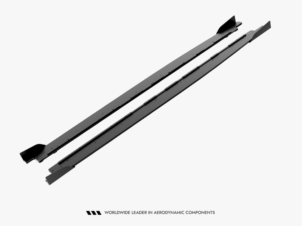 Maxton Design Street PRO Side Skirt Diffusers + Flaps Cupra Leon ST / Hatchback Aero Mk1 / Mk1 Facelift - CULE1FAEROCNC-SD1B+SF1G - Image 7