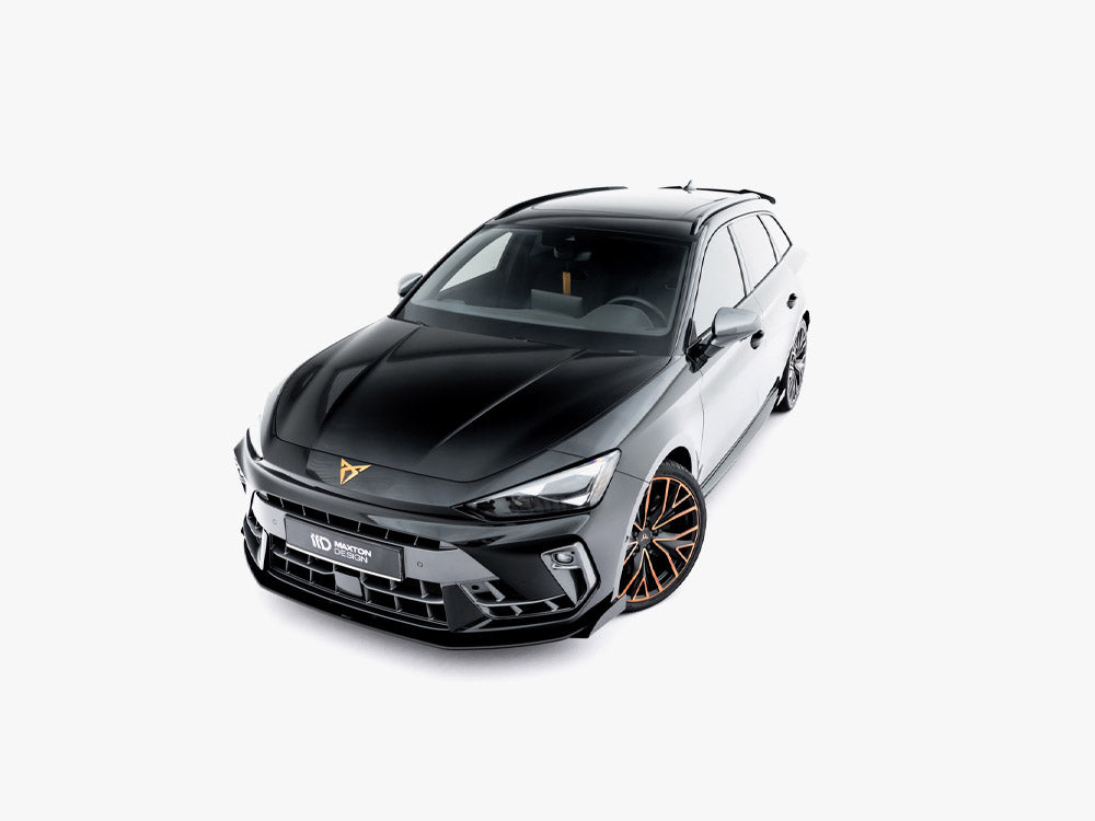 Maxton Design Street PRO Front Splitter + Flaps Cupra Leon ST / Hatchback Mk1 Facelift - CULE1FCNC-FD1B+FSF1G - Image 4