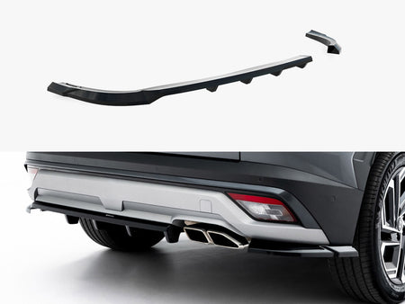 Maxton Design Rear Splitter (Vertical Bars) Hyundai Tucson Mk4 Facelift - HY-TU-4F-RSD1G+RD1G - Image 1