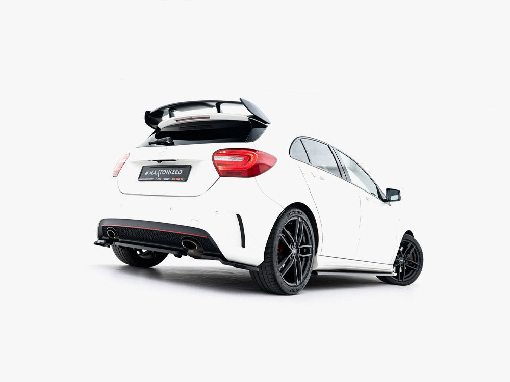 Maxton Design Rear Splitter (Vertical Bars) Mercedes W176 AMG-Line Pre-Facelift - ME-A-176-AMGLINE-RD1+RD2G - Image 2