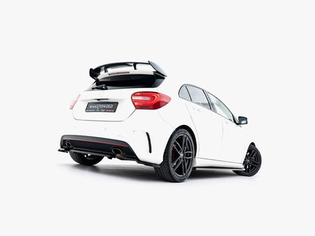 Maxton Design Rear Splitter (Vertical Bars) Mercedes W176 AMG-Line Pre-Facelift - ME-A-176-AMGLINE-RD1+RD2G - Image 2