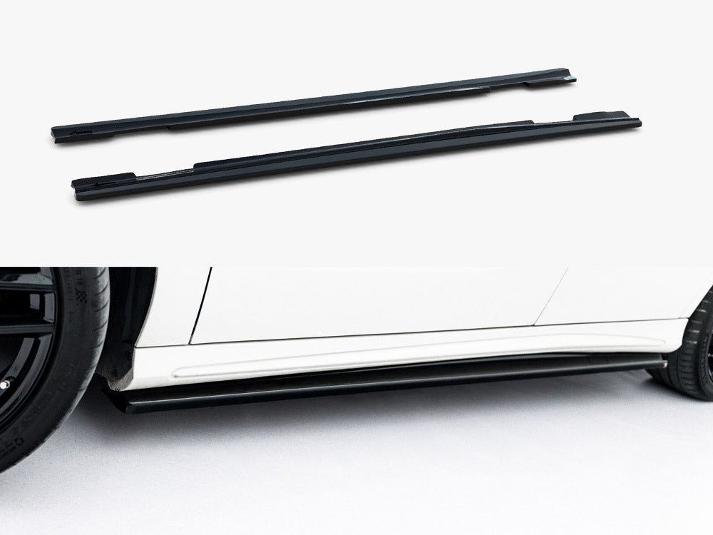 Maxton Design Side Skirt Diffusers Mercedes W176 AMG-Line Pre-Facelift - ME-A-176-AMGLINE-SD1G - Image 1