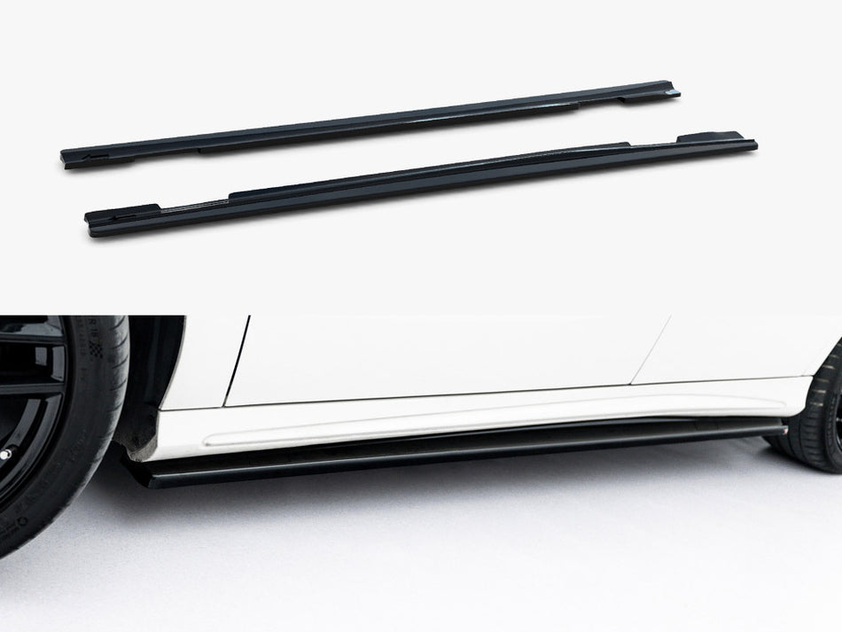 Maxton Design Side Skirt Diffusers Mercedes W176 AMG-Line Pre-Facelift - ME-A-176-AMGLINE-SD1G - Image 1