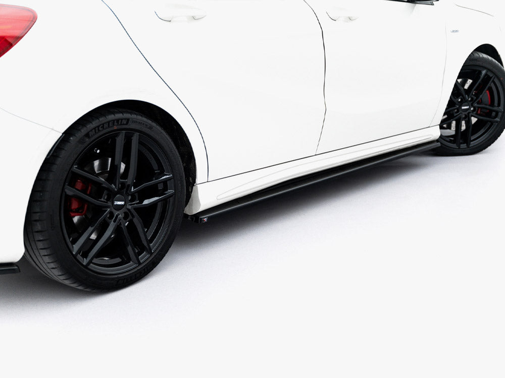 Maxton Design Side Skirt Diffusers Mercedes W176 AMG-Line Pre-Facelift - ME-A-176-AMGLINE-SD1G - Image 5