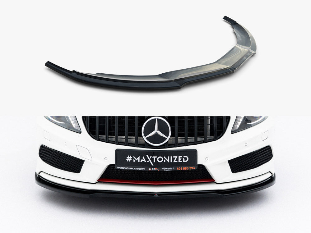 Maxton Design Front Splitter Mercedes W176 AMG-Line Pre-Facelift - ME-A-176-AMGLINE-FD1G - Image 1