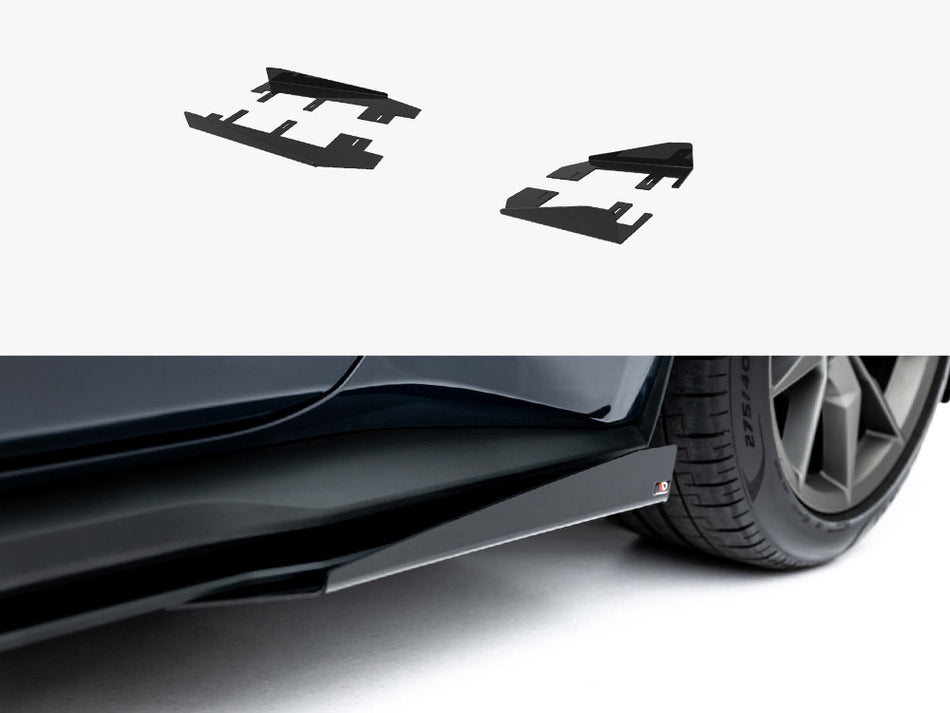 Maxton Design Side Flaps Ford Mustang Dark Horse Mk7 - FOMU7GTCNC-SF1G - Image 1