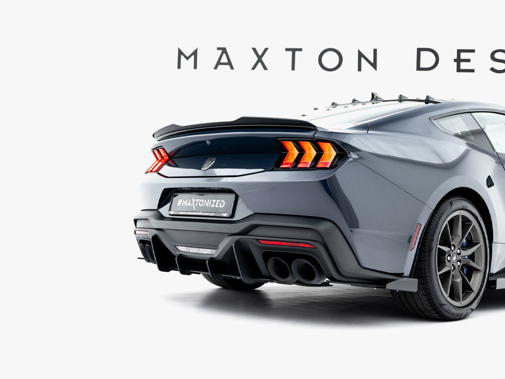 Maxton Design Street PRO Rear Side Splitters + Flaps Ford Mustang Dark Horse Mk7 - FOMU7DHCNC-RSD1B+RSF1G - Image 3