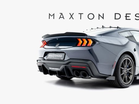 Maxton Design Street PRO Rear Side Splitters + Flaps Ford Mustang Dark Horse Mk7 - FOMU7DHCNC-RSD1B+RSF1G - Image 3