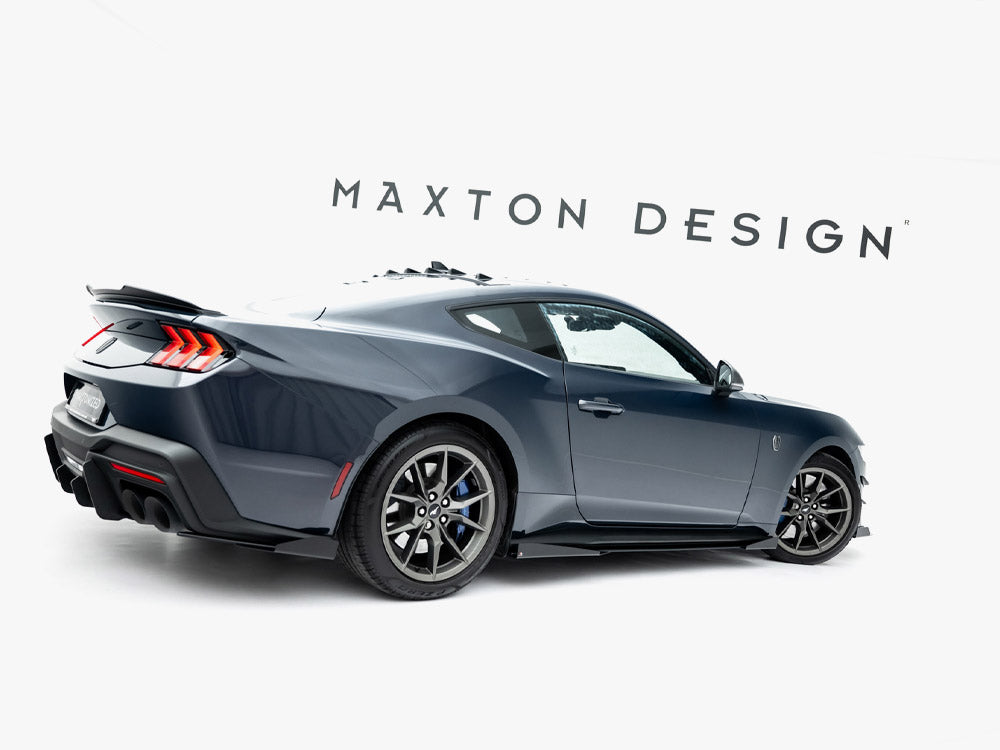 Maxton Design Street PRO Side Skirts Diffusers + Flaps Ford Mustang Dark Horse Mk7 - FOMU7GTCNC-SD1B+SF1G - Image 3
