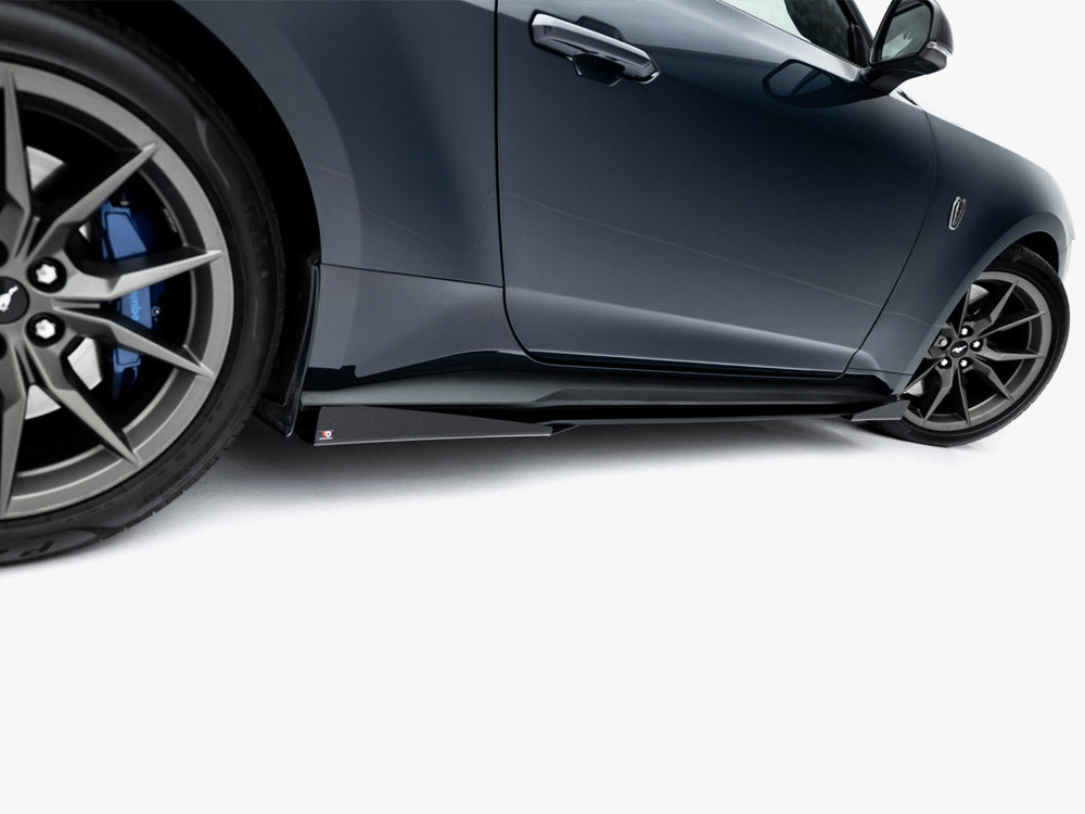 Maxton Design Street PRO Side Skirts Diffusers + Flaps Ford Mustang Dark Horse Mk7 - FOMU7GTCNC-SD1B+SF1G - Image 5
