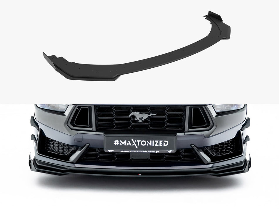 Street PRO Front Splitter + Flaps Ford Mustang Dark Horse Mk7