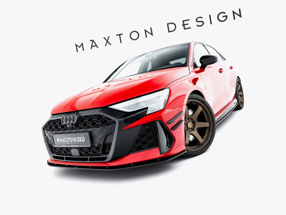 Maxton Design Front Bumper Wings (Canards) Audi RS3 Sedan 8Y Facelift - AU-R8-2F-CAN1 - Image 2