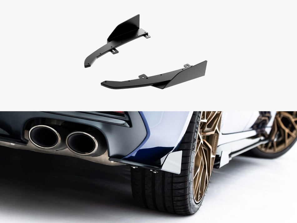 Maxton Design Street PRO Rear Side Splitters + Flaps Audi S5 Sedan / Avant B10 - AUS53CNC-RSD1B+RSF1G - Image 1