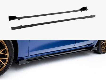Maxton Design Street PRO Side Skirt Diffusers + Flaps Audi A5 S-Line / S5 Sedan / Avant B10 - AUA53SLINECNC-SD1B+SF1G - Image 1