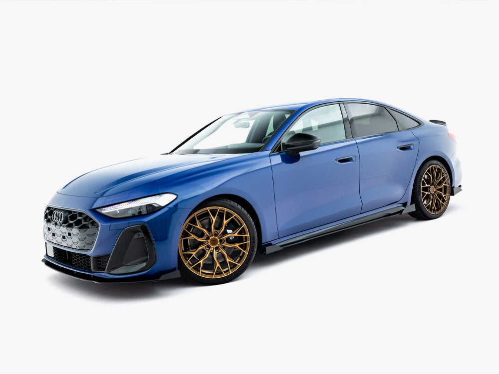 Maxton Design Street PRO Side Skirt Diffusers + Flaps Audi A5 S-Line / S5 Sedan / Avant B10 - AUA53SLINECNC-SD1B+SF1G - Image 2