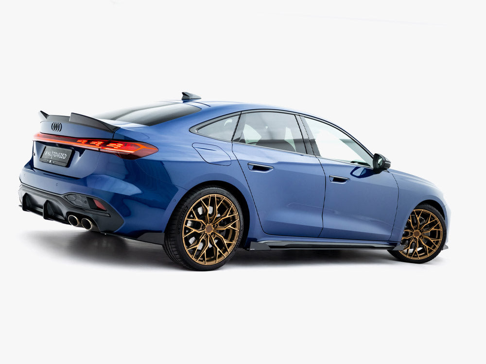 Maxton Design Street PRO Side Skirt Diffusers + Flaps Audi A5 S-Line / S5 Sedan / Avant B10 - AUA53SLINECNC-SD1B+SF1G - Image 3