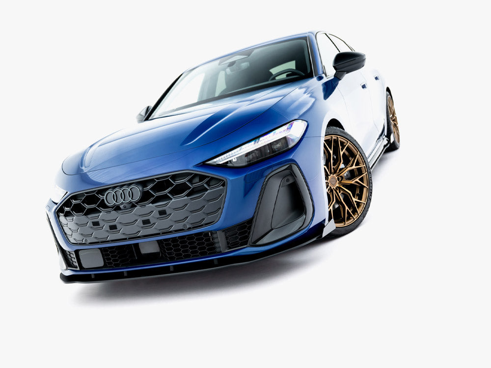 Maxton Design Street PRO Front Splitter + Flaps Audi A5 S-Line / S5 Sedan / Avant B10 - AUA53SLINECNC-FD1B+FSF1G - Image 4