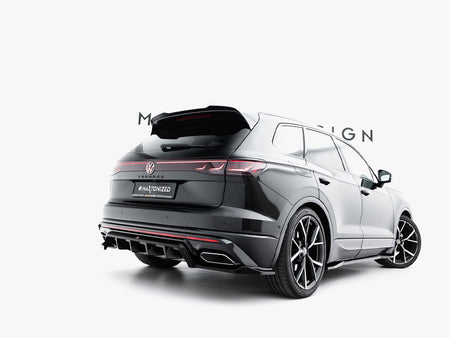 Maxton Design Rear Splitter (Vertical Bars) Volkswagen Touareg R-Line Mk3 Facelift - VW-TO-3F-RLINE-RD1G+RD2G - Image 2