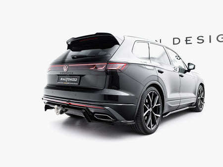 Maxton Design Rear Splitter (Vertical Bars) Volkswagen Touareg R-Line Mk3 Facelift - VW-TO-3F-RLINE-RD1G+RD2G - Image 4