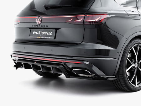 Maxton Design Rear Splitter (Vertical Bars) Volkswagen Touareg R-Line Mk3 Facelift - VW-TO-3F-RLINE-RD1G+RD2G - Image 6