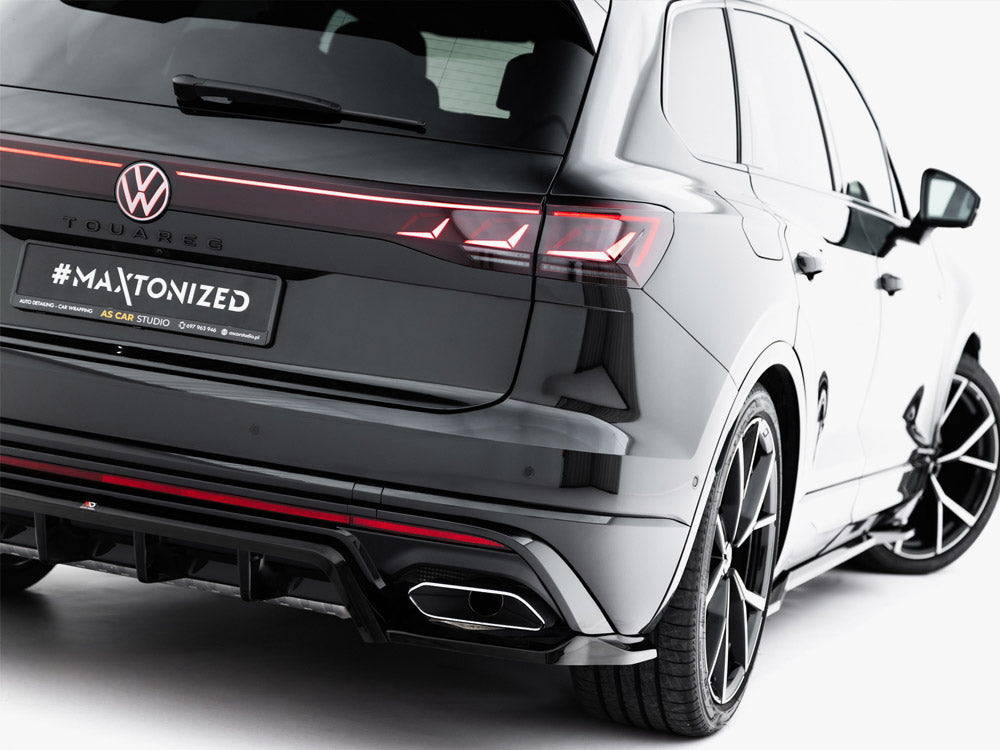 Maxton Design Rear Splitter (Vertical Bars) Volkswagen Touareg R-Line Mk3 Facelift - VW-TO-3F-RLINE-RD1G+RD2G - Image 8