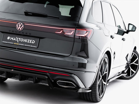 Maxton Design Rear Splitter (Vertical Bars) Volkswagen Touareg R-Line Mk3 Facelift - VW-TO-3F-RLINE-RD1G+RD2G - Image 8