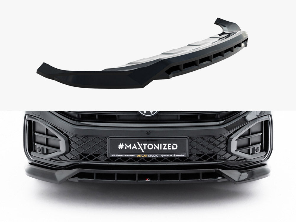 Maxton Design Front Splitter Volkswagen Touareg R-Line Mk3 Facelift - VW-TO-3F-RLINE-FD1G+FD1RG - Image 1