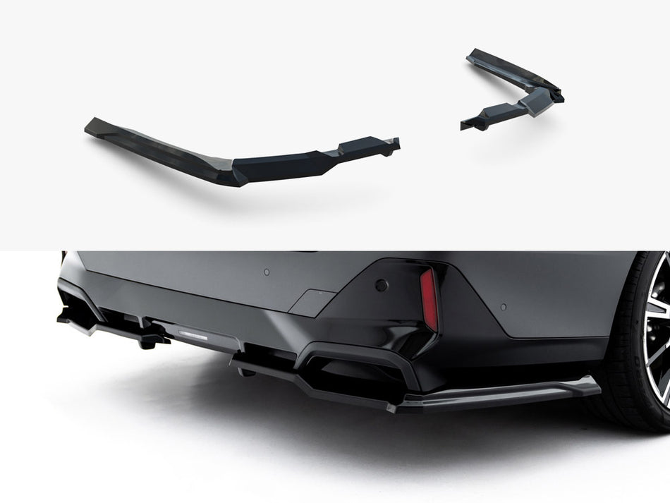 Maxton Design Rear Splitter (Vertical Bars) V.1 BMW 5 / i5 M-Pack Sedan / Touring G60 / G61 - BM-5-G60-MPACK-RSD1G+RD4G - Image 1