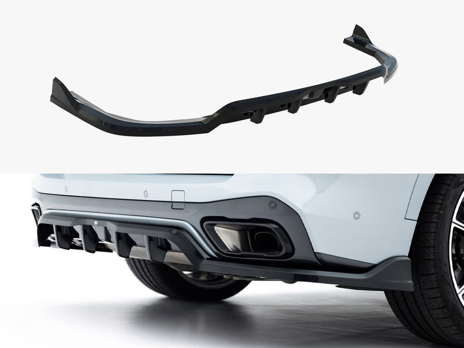 Maxton Design Rear Splitter (Vertical Bars) V.2 BMW X5 M-Pack G05 Facelift - BM-X5-05F-MPACK-RD2G+RD3G - Image 1