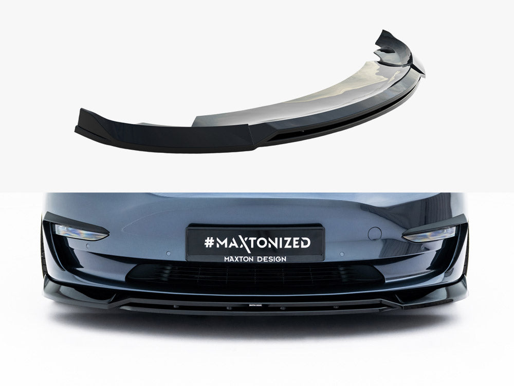 Maxton Design Front Splitter V.3 Tesla Model 3 - TE-MODEL3-1-FD3G+FD3RG - Image 1