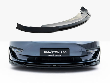 Maxton Design Front Splitter V.3 Tesla Model 3 - TE-MODEL3-1-FD3G+FD3RG - Image 1