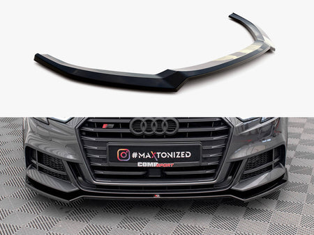 Maxton Design Front Splitter V.2 Audi S3 / A3 S-Line Sportback 8V Facelift - AU-S3-3F-SB-FD2G - Image 1