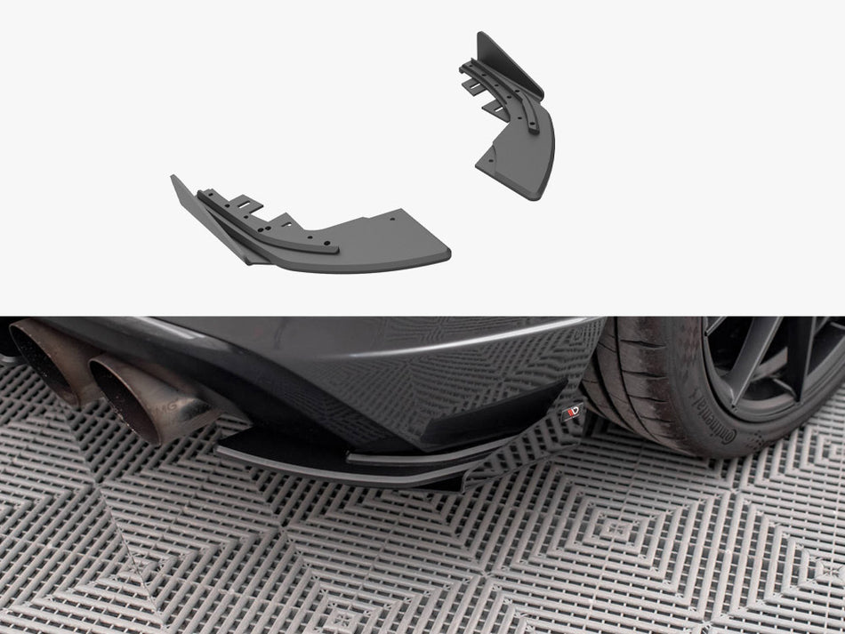 Maxton Design Street PRO Rear Side Splitters (+flaps) Audi S3 Sportback 8V Facelift - AUS33FSBCNC-RSD1B+RSF1G - Image 1