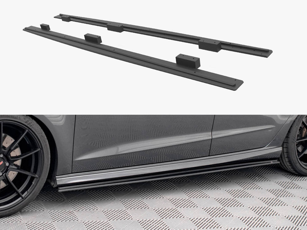 Maxton Design Street PRO Side Skirts Diffusers Audi S3 / A3 S-Line Sportback 8V Facelift - AUS33FSBCNC-SD1B - Image 1