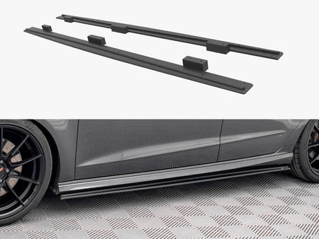 Maxton Design Street PRO Side Skirts Diffusers Audi S3 / A3 S-Line Sportback 8V Facelift - AUS33FSBCNC-SD1B - Image 1