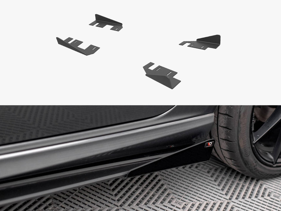 Maxton Design Side Flaps Audi S3 / A3 S-Line Sportback 8V Facelift - AUS33FSBCNC-SF1G - Image 1