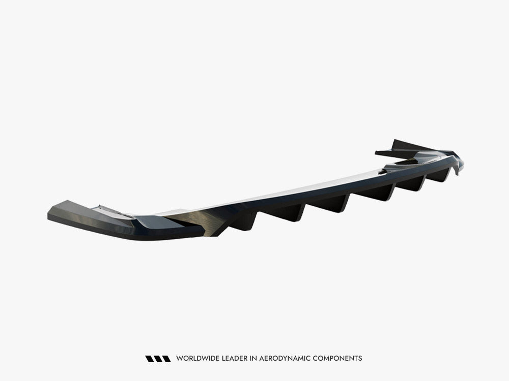 Rear Splitter (Vertical Bars) Porsche Taycan / Taycan 4 / Taycan 4S / Taycan GTS Mk1