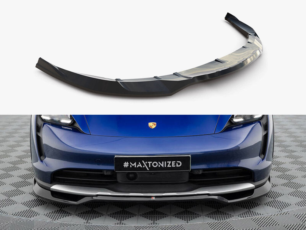Maxton Design Front Splitter Porsche Taycan Cross Turismo 4S - PO-TAY-1-4S-CT-FD1G - Image 1