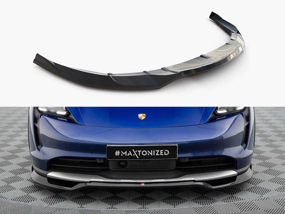Maxton Design Front Splitter Porsche Taycan Cross Turismo 4S - PO-TAY-1-4S-CT-FD1G - Image 1