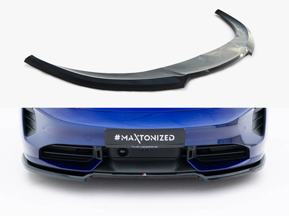 Maxton Design Front Splitter Porsche Taycan Turbo S Mk1 - PO-TAY-1-TURBO-S-FD1G - Image 1