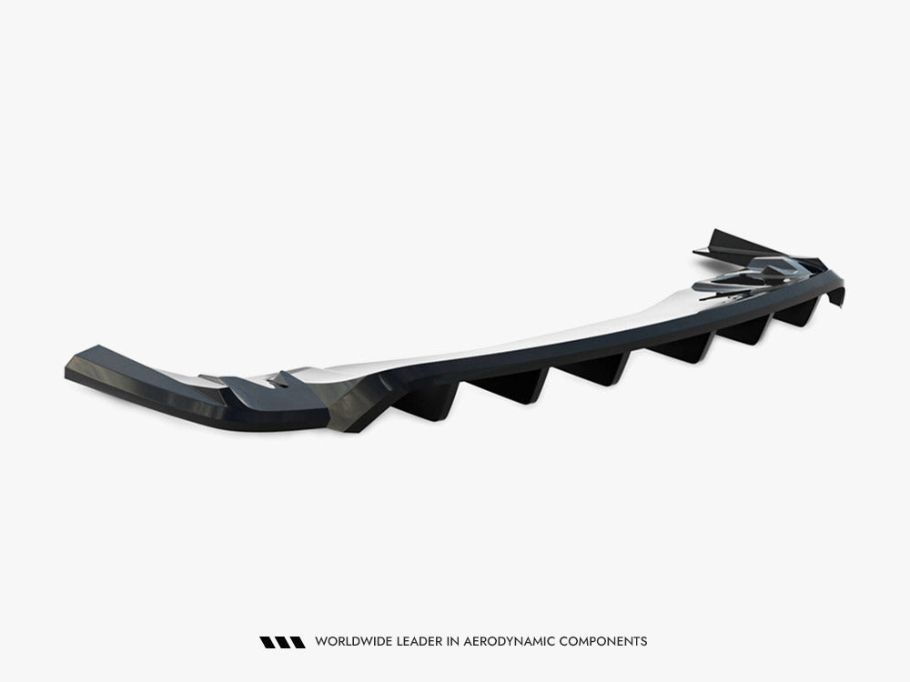 Rear Splitter (Vertical Bars) Porsche Taycan Turbo S Mk1