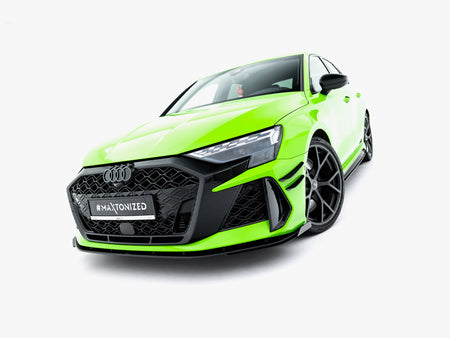 Maxton Design Front Flaps Audi RS3 Sportback 8Y Facelift - AURS38YFSCNC-FSF1G - Image 2