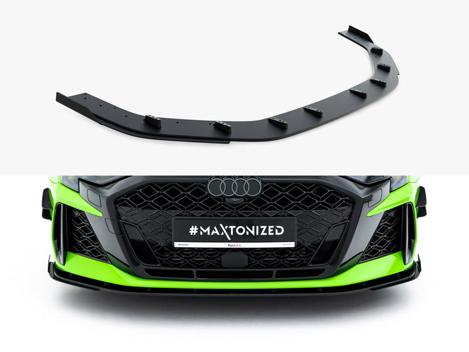 Street PRO Front Splitter + Flaps Audi RS3 Sportback 8Y Facelift