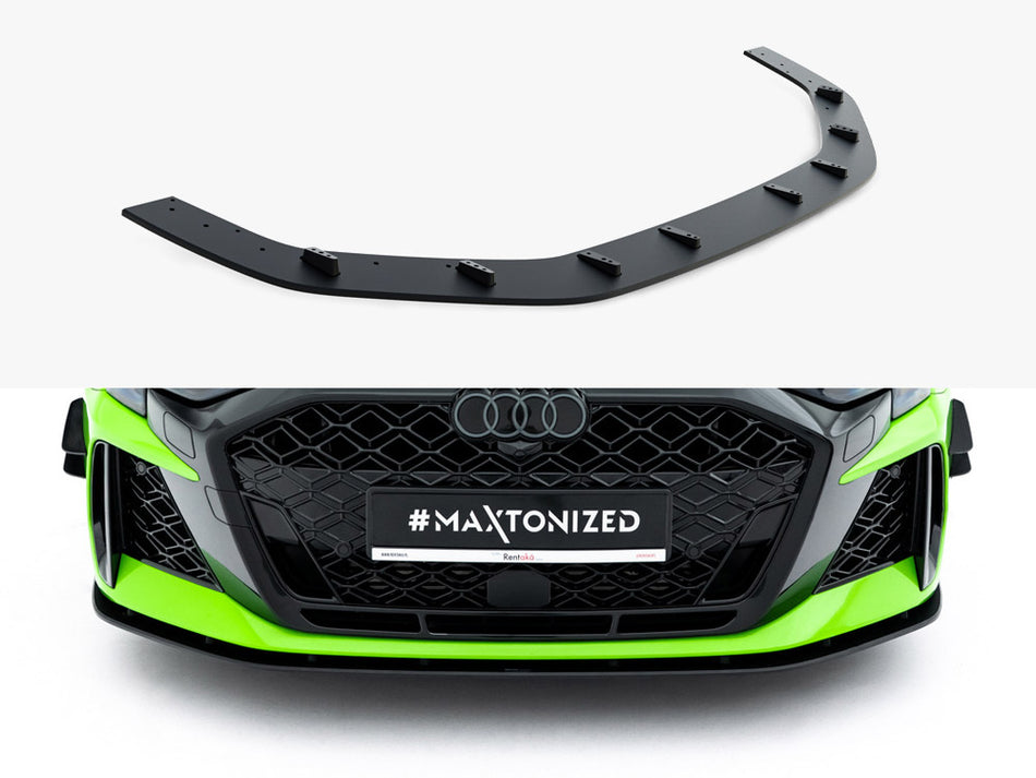 Maxton Design Street PRO Front Splitter Audi RS3 Sportback 8Y Facelift - AURS38YFSCNC-FD1B - Image 1